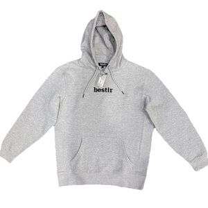 Designer gray hoodie by bestir is a must-have for any wardrobe. NWT. SIZES S-XXL